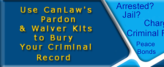 A criminal record can be buried with a pardon, record suspension and  a US waiver kit from CanLaw